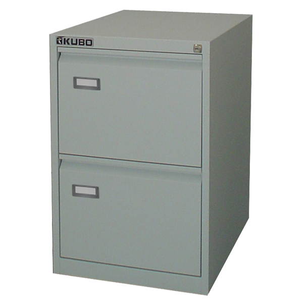 classificatore kubo 2 cassetti per cart. sospese grigio h 70cm
