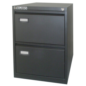 classificatore kubo 2 cassetti per cart. sospese nero h 70cm