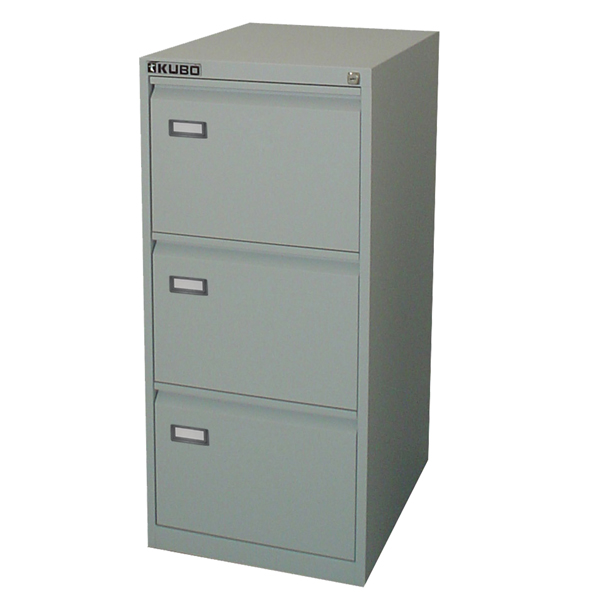 classificatore kubo 3 cassetti per cart. sospese grigio h 101cm