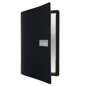 porta menu' a4-24x33cm nero royal con 1 inserto doppio