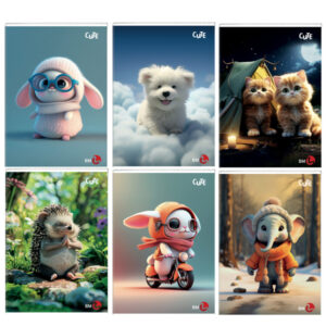 maxiquaderno a4 40fg+2 80gr 10mm cute bm