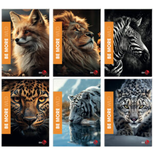 maxiquaderno a4 36fg+2 100gr 4mm wild be more bm