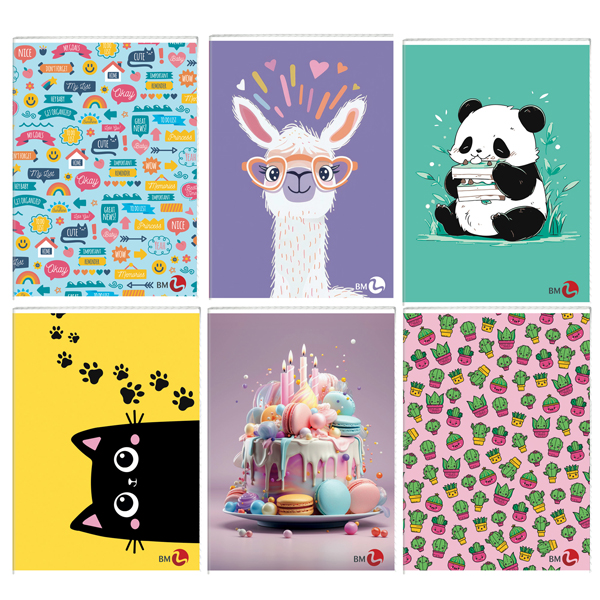 maxiquaderno a4 40fg+2 80gr rigo di 3a bambina bm