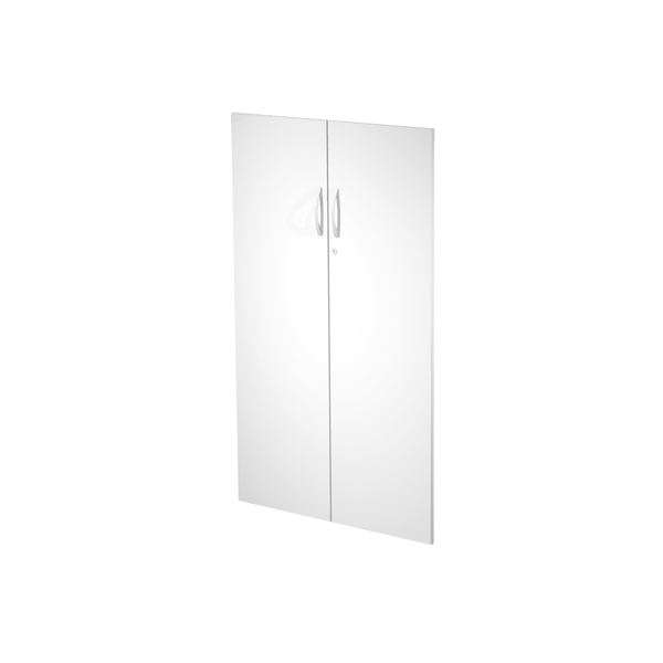 coppia ante in melamin. x mob.medio bianco - agora'