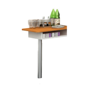 allungo per mobile punto caffe' 60x45xh84cm bicolore - angolo ristoro