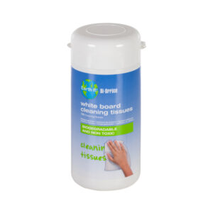100 salviette di pulizia per lavagne bianche earth-it bi-office