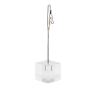 set 6 porta tag a pinza in acrilico tag-hld-ac securit