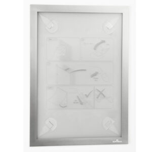 cornice adesiva duraframe wallpaper a4 21x29,7cm argento durable