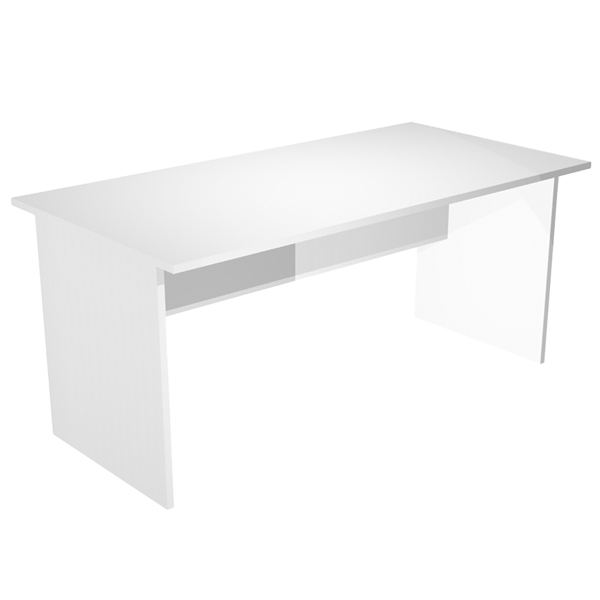 scrivania lineare 120x80cm bianco - easy