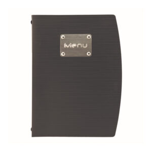 portamenu' a5-18x23,5cm nero rio con 1 inserto doppio