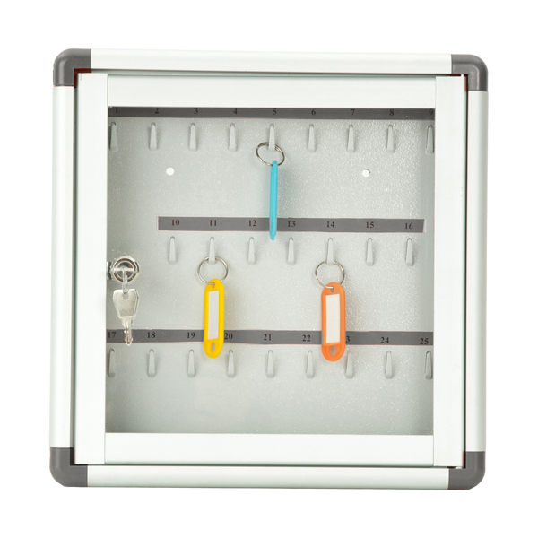 bacheca murale portachiavi 30x30cm - 25 posti metalplus