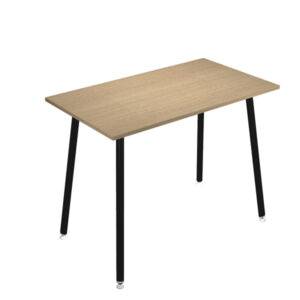 tavolo alto 180x80xh105cm nero/ rovere skinny metal