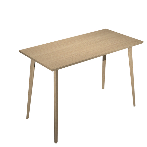 tavolo alto 120x80xh105cm rovere/rovere woody