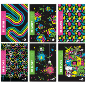 maxiquaderno a4 36fg+2 100gr 1 rigo c/margine be more fluo bm