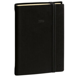 agenda giornaliera daily pocket prestige 8,5x13cm silk nero 2026 quo vadis