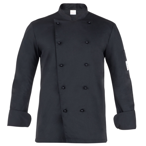 giacca da cuoco adriano a manica lunga tg. xl nero