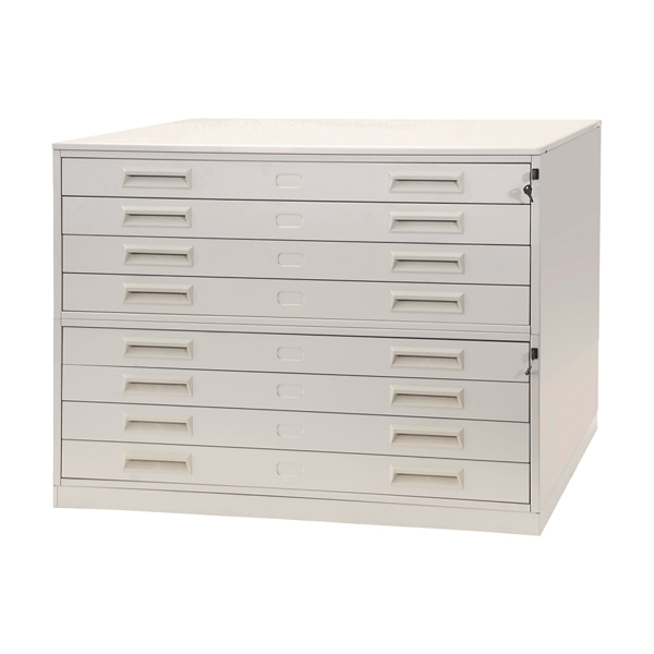 portadisegni orizzontale a 8 cassetti per fogli a0 metallo 137x96x122cm