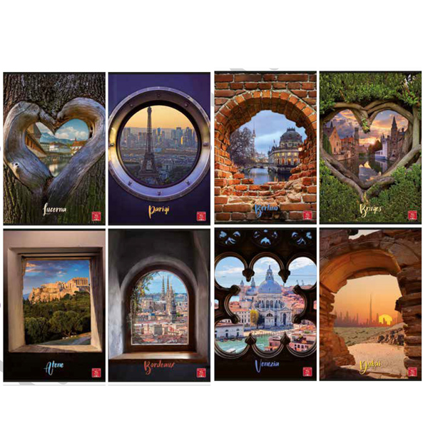 maxiquaderno a4 80gr 40+2fg 4mm citta' pigna