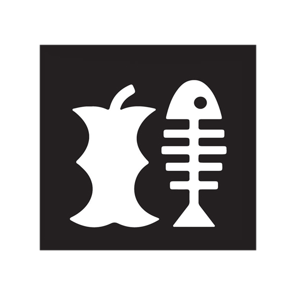 etichetta in vinile con pittogramma ''organico'' per raccolta differenziata