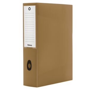 scatola progetto plus holos dorso 8cm in pp marrone 25x35x8cm fellowes