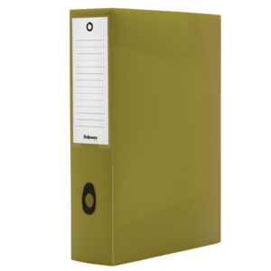 scatola progetto plus holos dorso 8cm in pp verde 25x35x8cm fellowes
