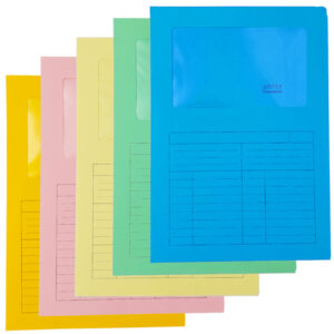 20 cartelline a l c/finestra mix 5 colori 120gr sintex blasetti