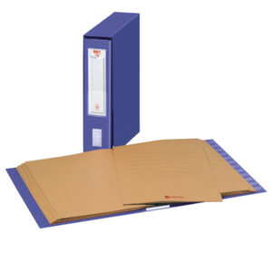 classificatore numerico mec 12 blu 23x32cm, dorso 7cm