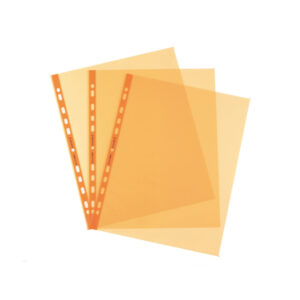 25 buste forate pastel 22x30 arancio liscio favorit