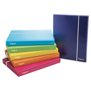 cartella c/elastico colorosa in pp col.ass. d25mm