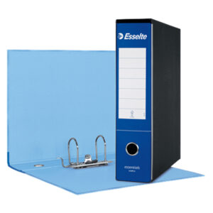 registratore essentials g75 blu dorso 8cm f.to protocollo esselte