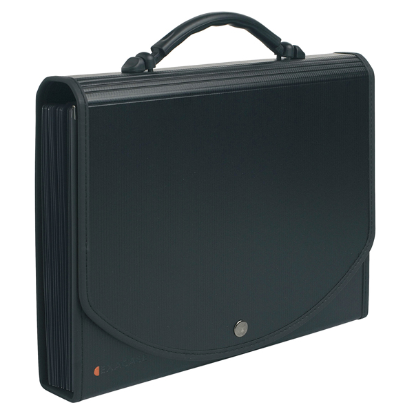 classificatore a 13 tasche 33x26cm in ppl nero exacase
