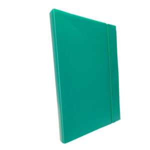 cartellina progetto 3 u140 verde c/elastico 24x35 dorso 3