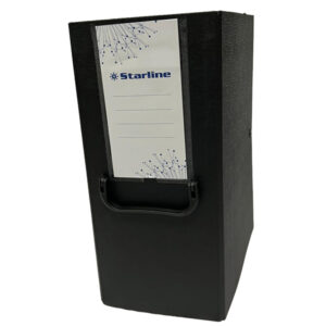scatola archivio c/maniglia nero dorso 16cm starline