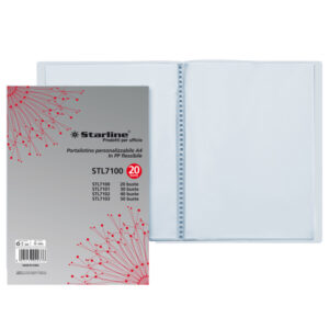 portalistini personal. 20 buste in ppl trasparente starline