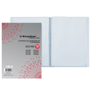 portalistini personal. 50 buste in ppl trasparente starline