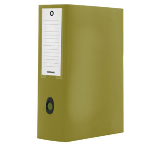 scatola progetto plus holos dorso 10cm in pp verde 25x35x10cm fellowes
