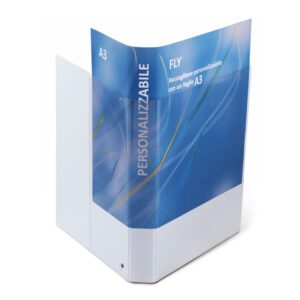 raccoglitore fly 17 a4 4d 22x30cm personalizzabile bianco sei rota