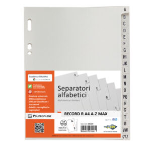 separatore alfabetico a-z 21x29,7 record ra4a-z sei rota