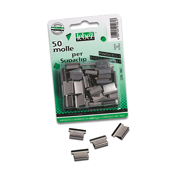 scatola 50 molle ricambio supaclip art.1061