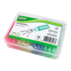 scatola 15 targhette portachiavi p-3