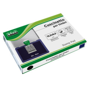 cuscinetto timbri 12,5x8,5cm blu art.1481-bl lebez