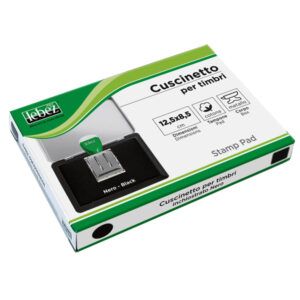 cuscinetto timbri 12,5x8,5cm nero art.1481-n lebez