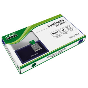 cuscinetto timbri 16,5x9cm blu art.1482-bl lebez