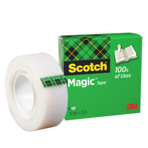 nastro adesivo scotch magic 810-1933 19mmx33mt invisibile permanente