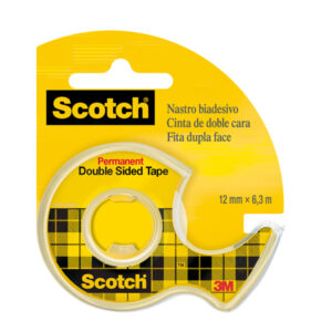 nastro biadesivo scotch 6,3mtx12mm 665-136d permanente s/liner in chiocciola