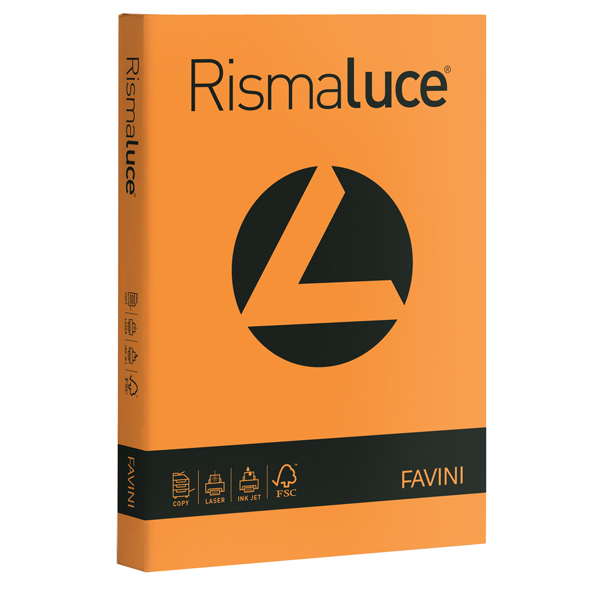 carta rismaluce 140gr a4 200fg arancio 56 favini