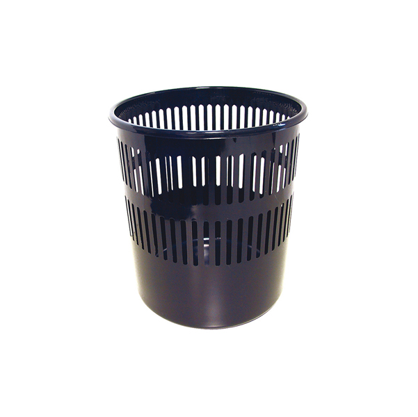 cestino gettacarte 12lt nero traforato 4119 arda