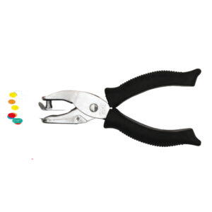 perforatore a pinza 1 foro 6mm impugnatura gommata 5840 lebez