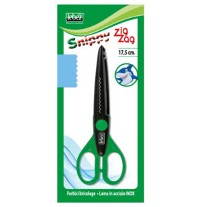forbici snippy zig-zag 17cm lama acciaio 4339 lebez
