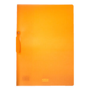 cartellina con molla clipper arancio trasp. art.f007 leonardi